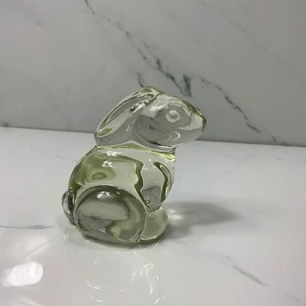 VINTAGE Hand Blown Glass Bunny